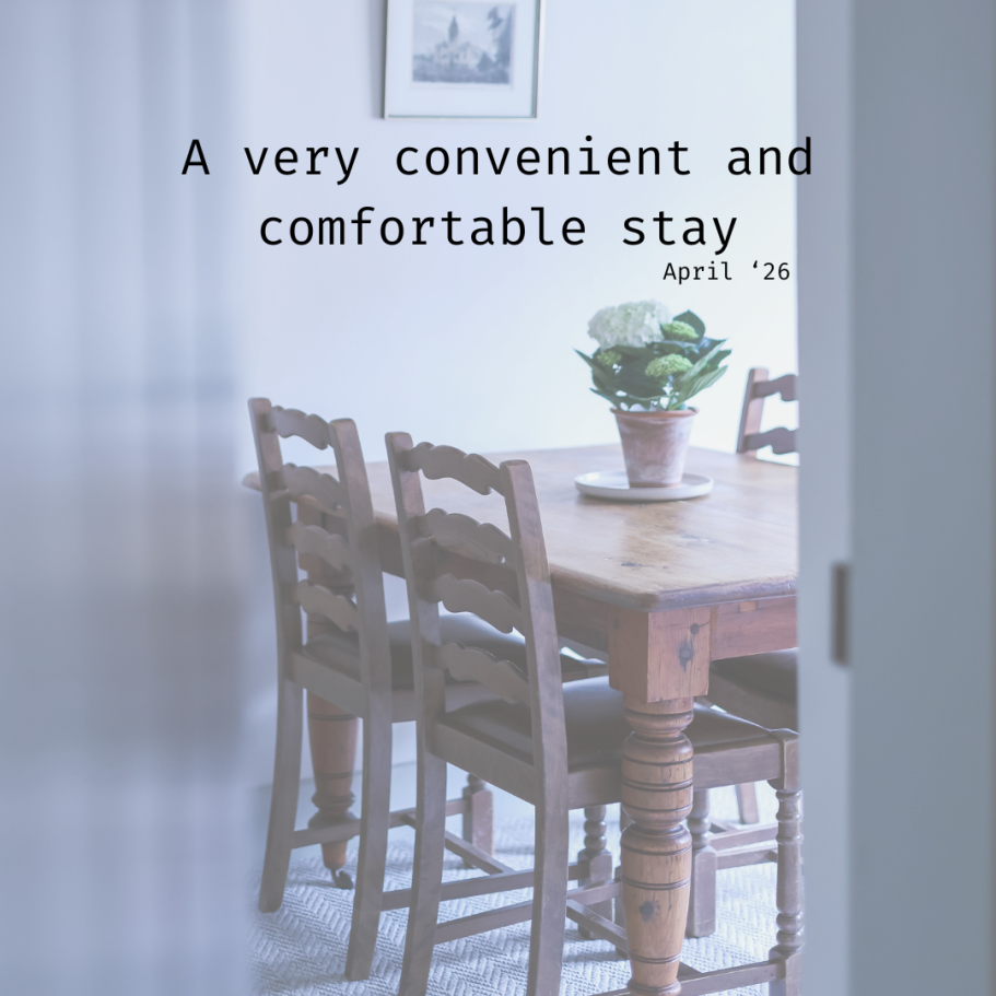 Review April '26

A convenient and comfortable stay.
